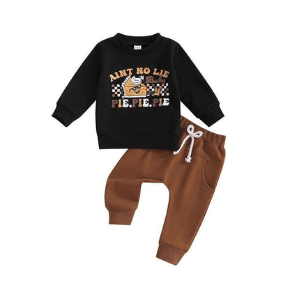 ain't no lie, pie pie pie kids outfit - basil boutique