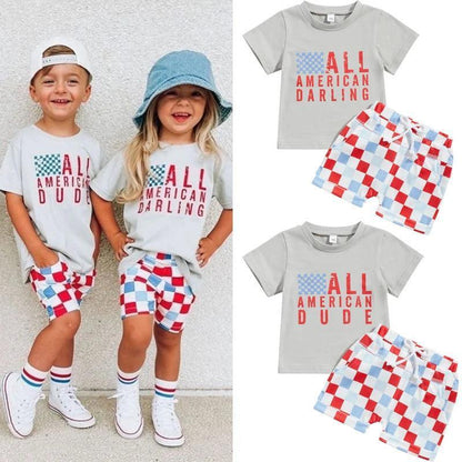 all-american darling + dude matching set - basil boutique