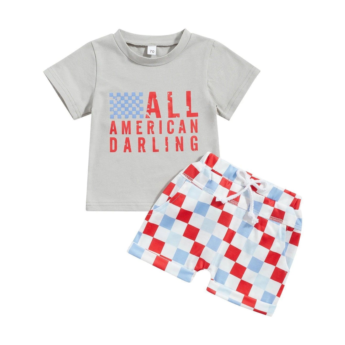 all-american darling + dude matching set - basil boutique