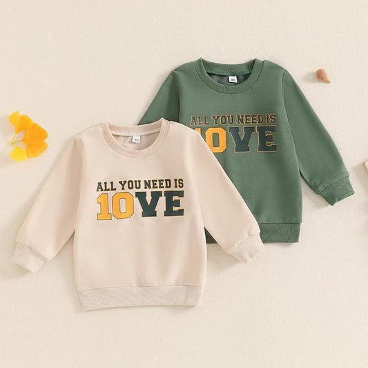 all you need is 10ve kids crew sweatshirt - basil boutique