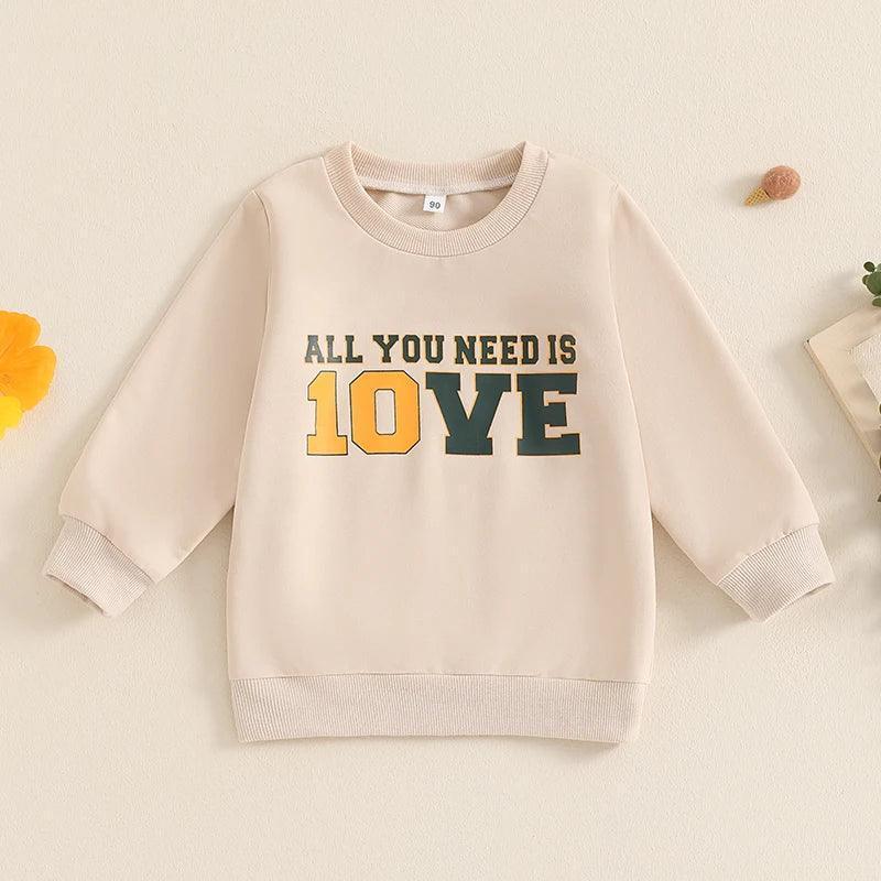 all you need is 10ve kids crew sweatshirt - basil boutique