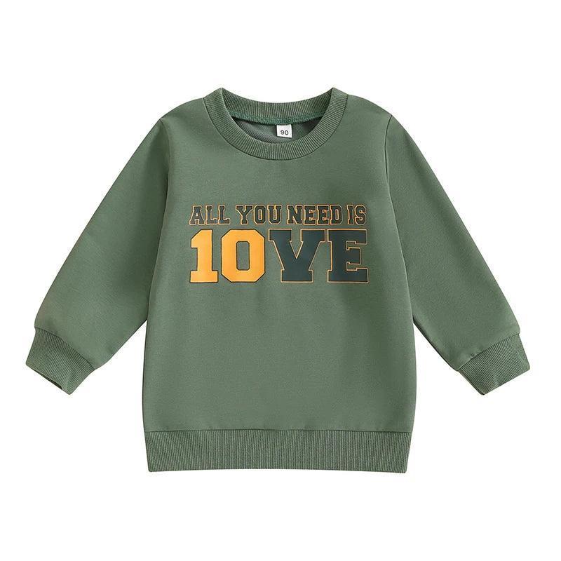 all you need is 10ve kids crew sweatshirt - basil boutique