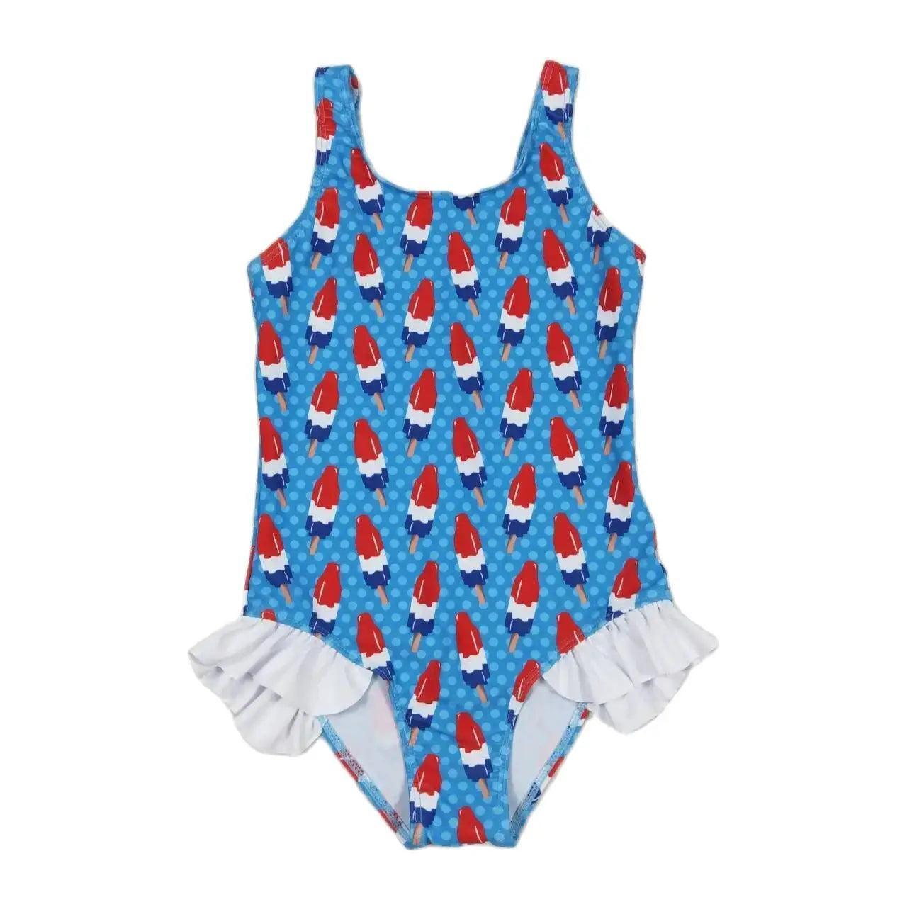 america popsicle kids bathing suit - basil boutique