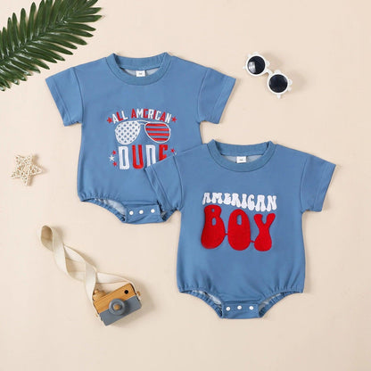 american boy + dude onesies - basil boutique