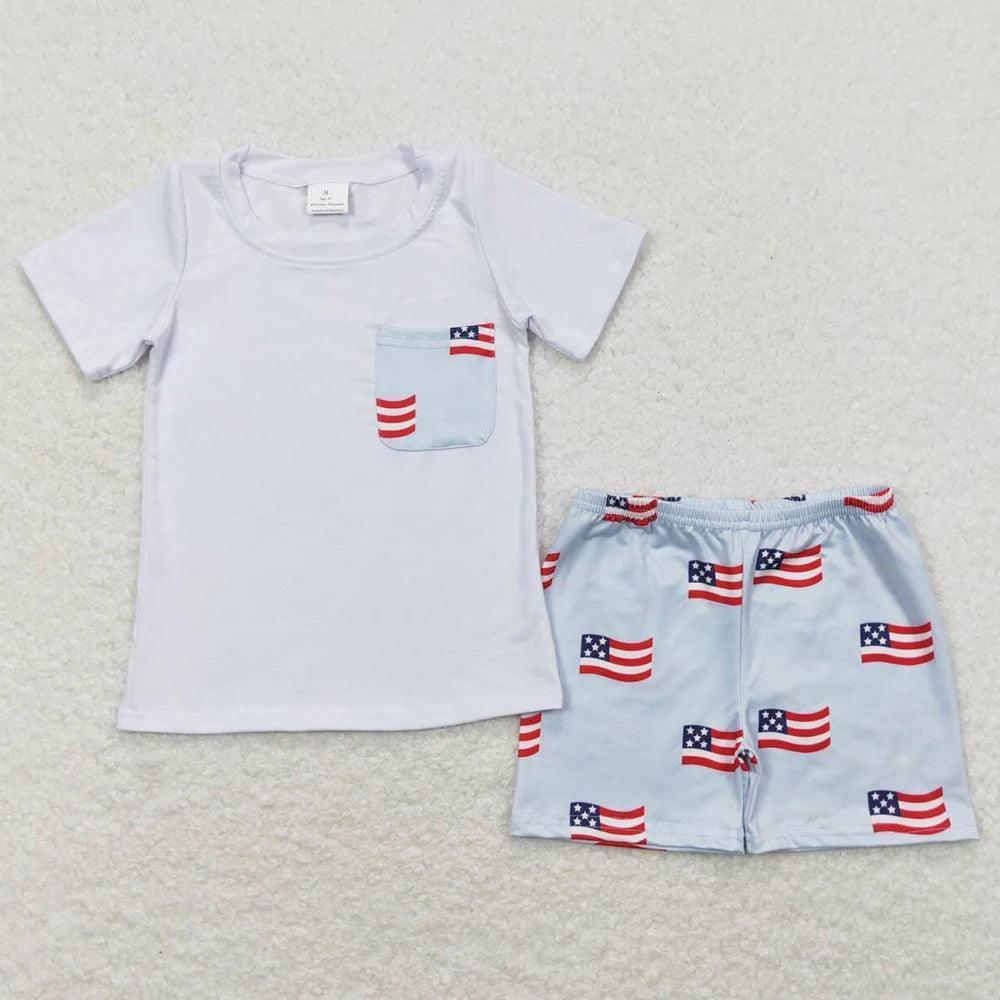 american flag printed outfit - basil boutique