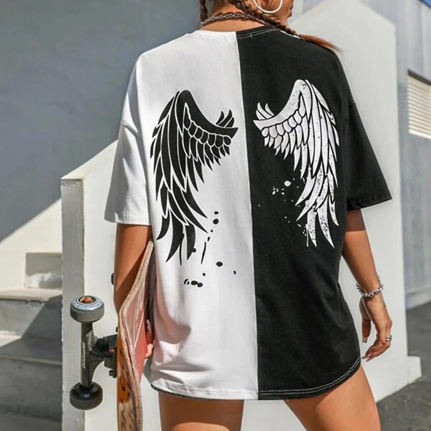 angel gothic t-shirt - basil boutique