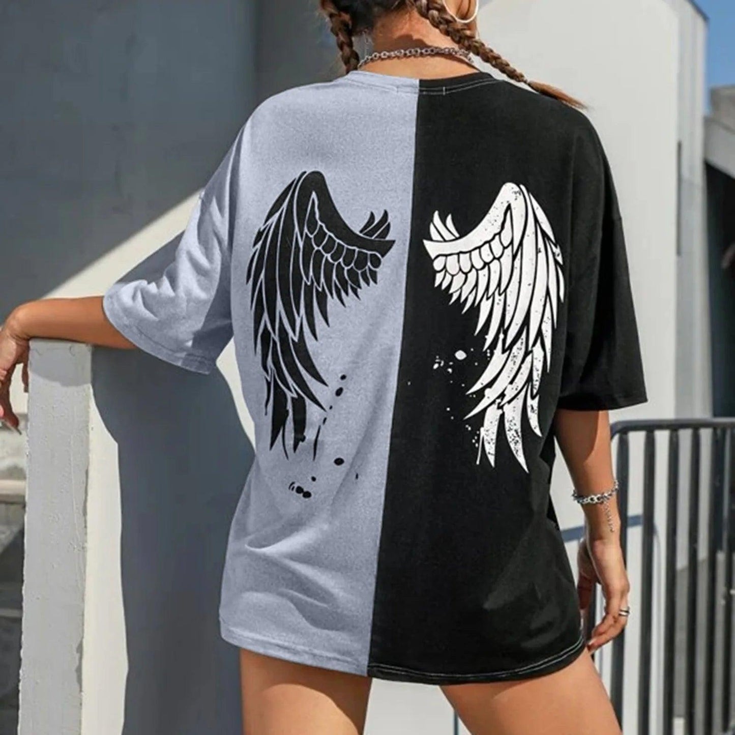 angel gothic t-shirt - basil boutique