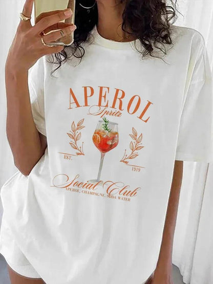 aperol spritz social club t-shirt - basil boutique