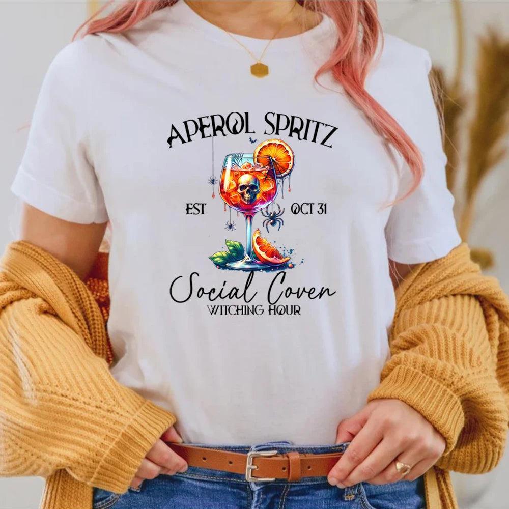 aperol spritz social coven t-shirt - basil boutique