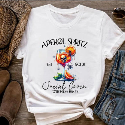 aperol spritz social coven t-shirt - basil boutique