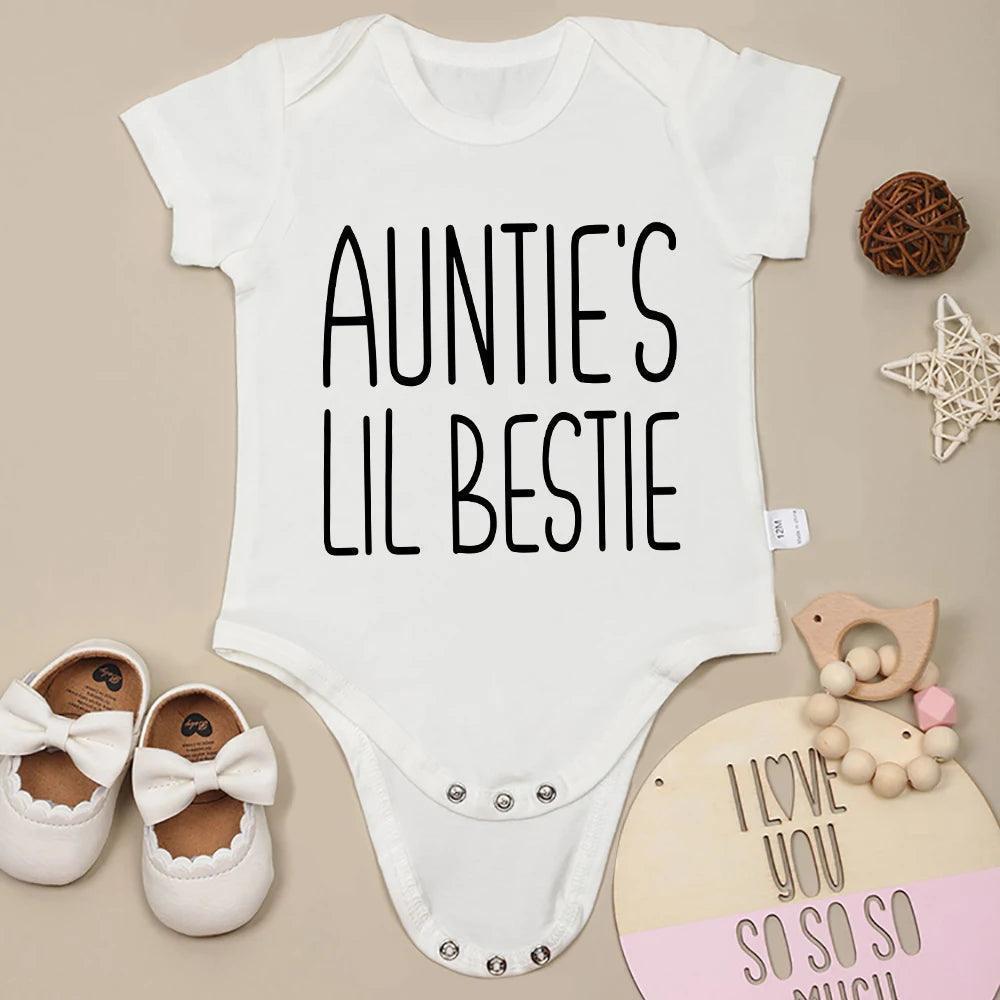 auntie's lil bestie onesie - basil boutique