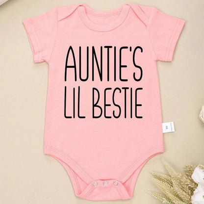 auntie's lil bestie onesie - basil boutique