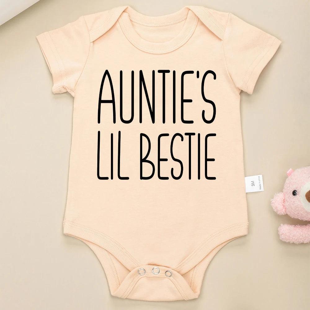 auntie's lil bestie onesie - basil boutique