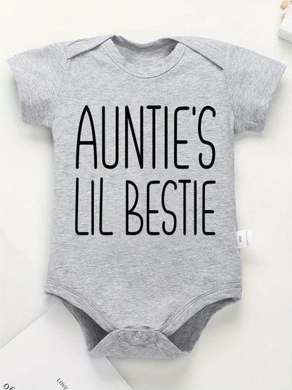 auntie's lil bestie onesie - basil boutique