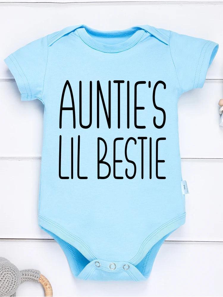 auntie's lil bestie onesie - basil boutique