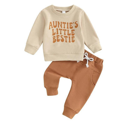 auntie's little bestie outfit - basil boutique