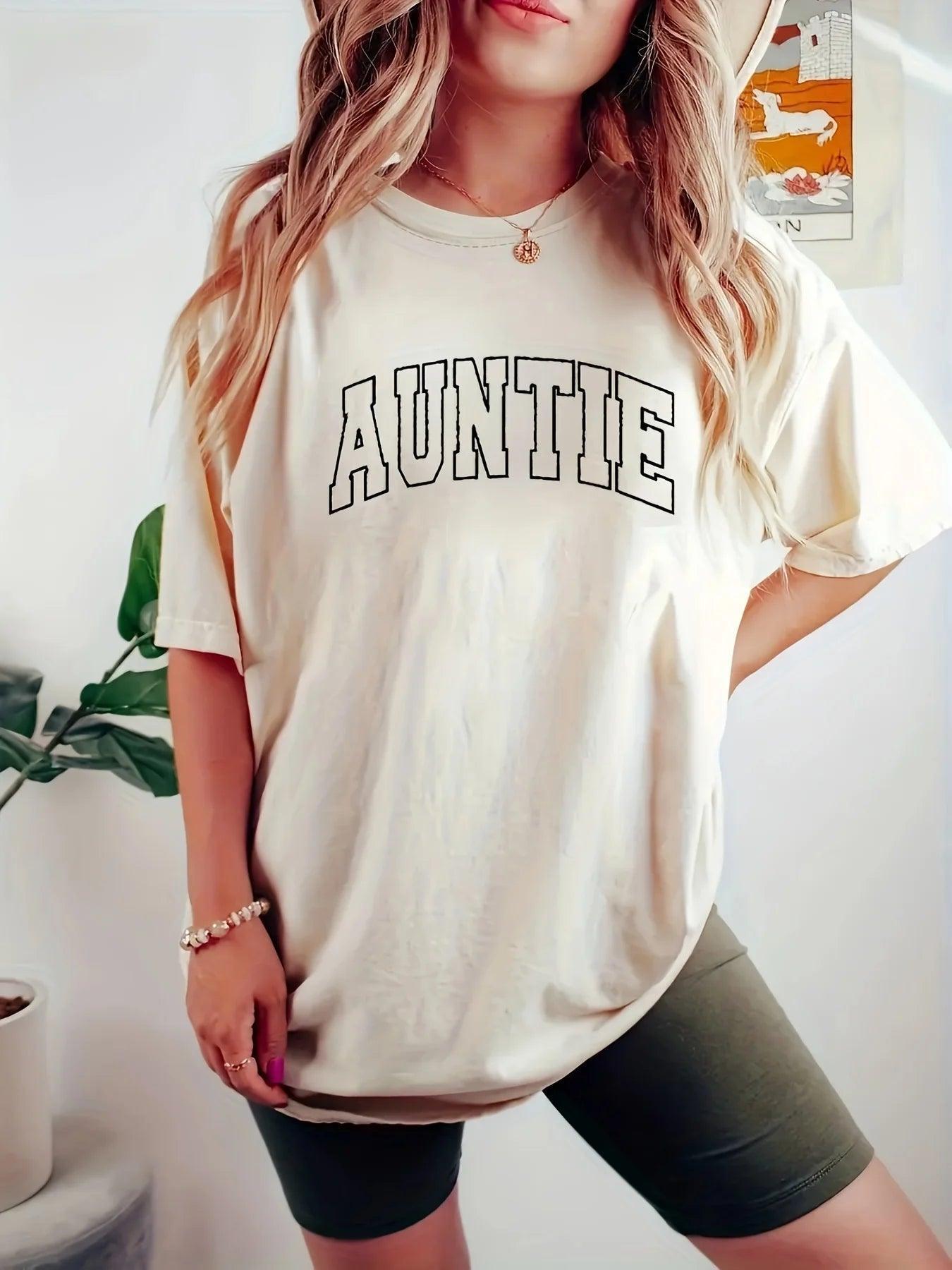 auntie varsity t-shirt - basil boutique