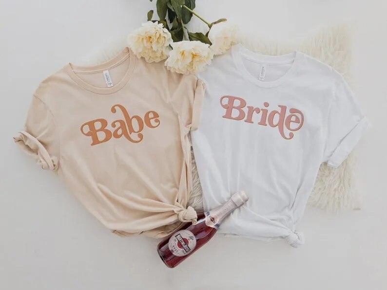 babe + bride 70’s t-shirt - basil boutique