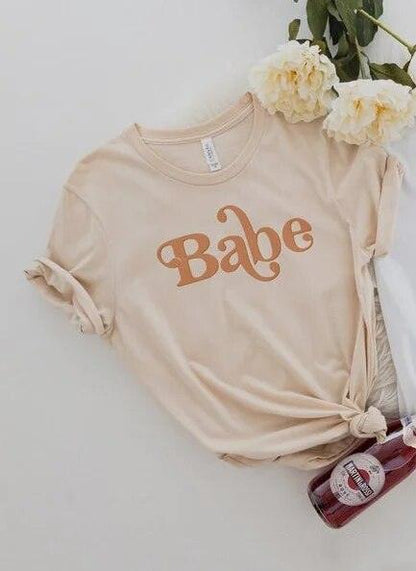 babe + bride 70’s t-shirt - basil boutique