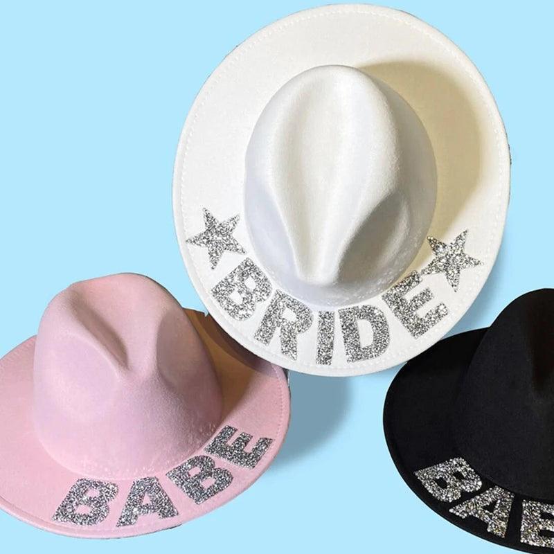 babe + bride cowgirl rhinestone hats - basil boutique