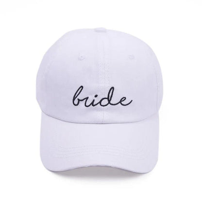 babe + bride embroidered baseball hats - basil boutique