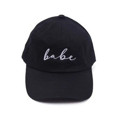 babe + bride embroidered baseball hats - basil boutique