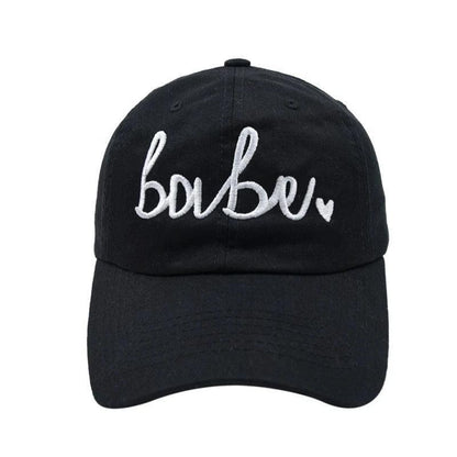 babe + bride heart embroidered baseball hats - basil boutique