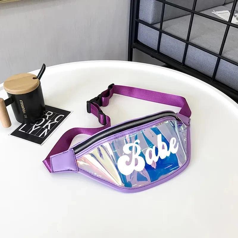 babe + bride iridescent fanny packs - basil boutique