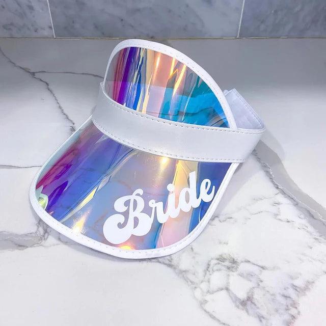 babe + bride iridescent sun visors - basil boutique