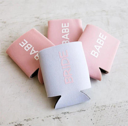 babe + bride koozies - basil boutique