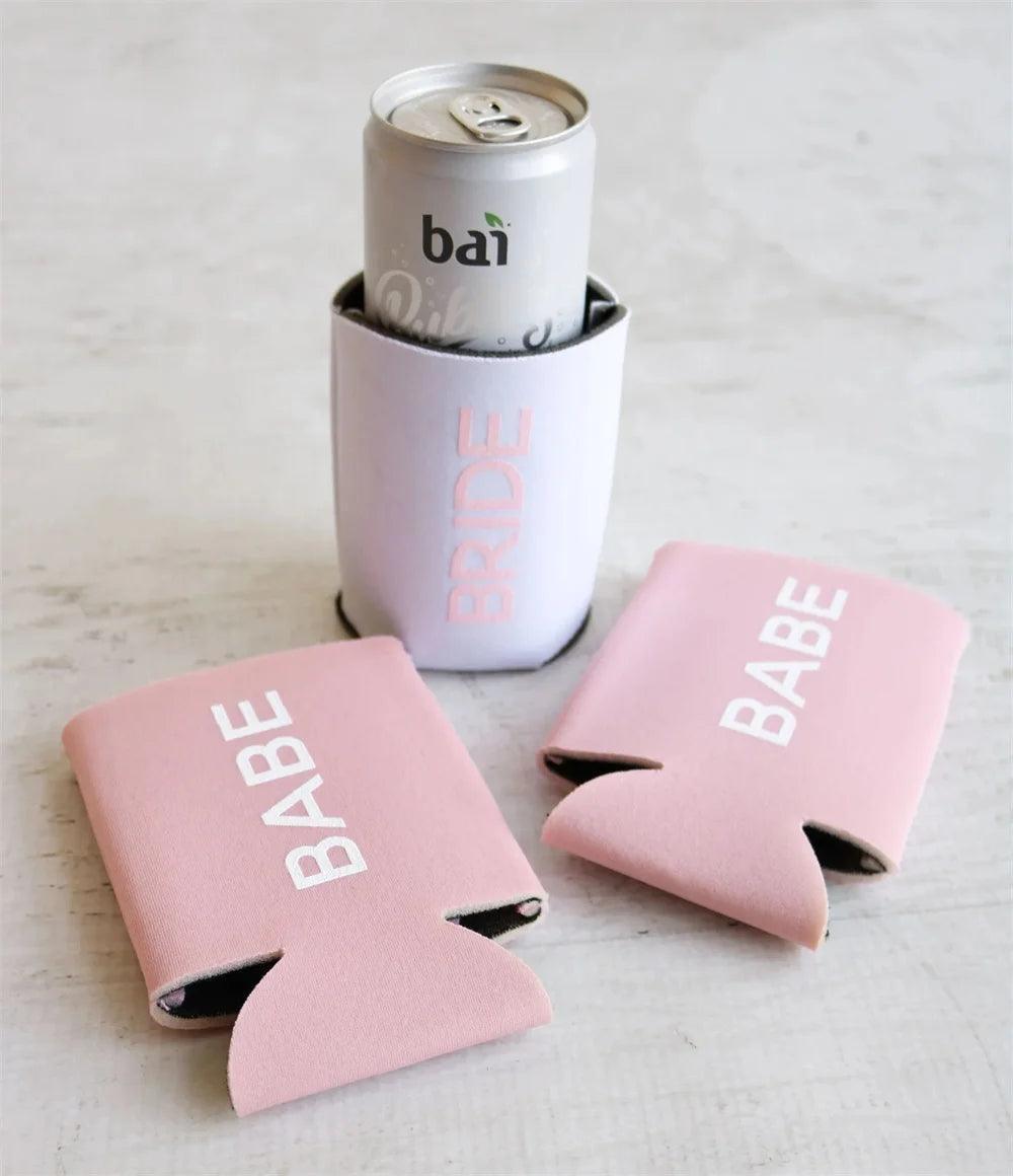 babe + bride koozies - basil boutique