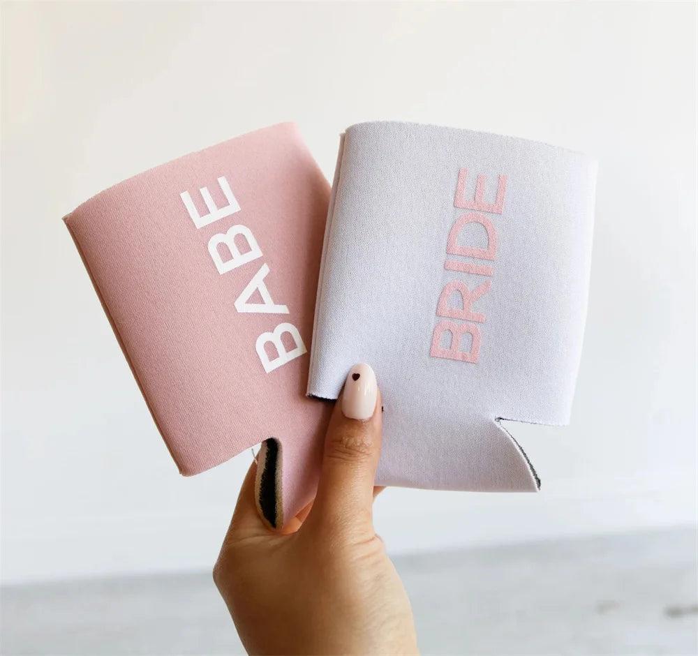 babe + bride koozies - basil boutique