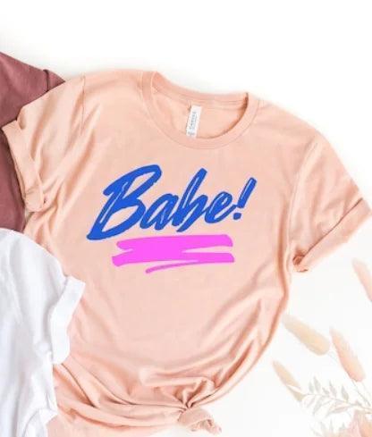 babe + bride neon retro t-shirts - basil boutique