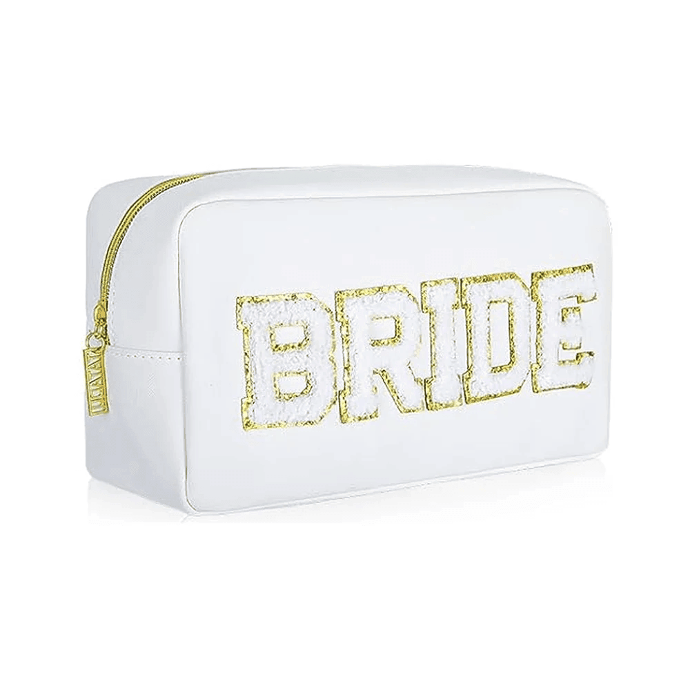 babe + bride patch cosmetic bags - basil boutique