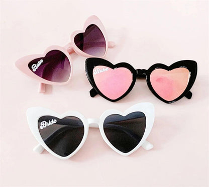 babe + bride retro heart sunglasses - basil boutique