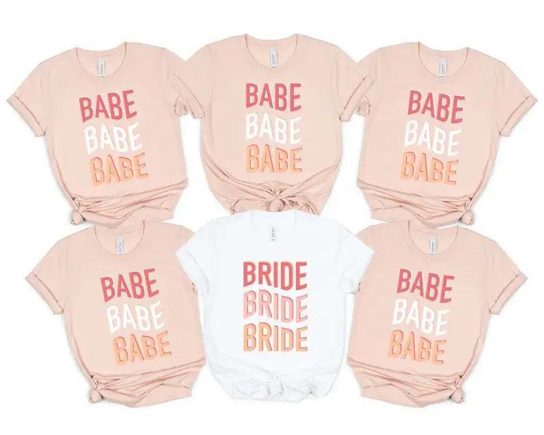 babe + bride retro t-shirts - basil boutique