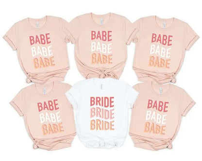 babe + bride retro t-shirts - basil boutique