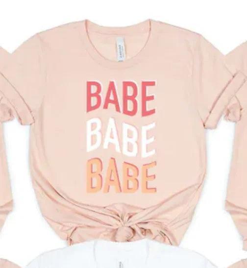 babe + bride retro t-shirts - basil boutique