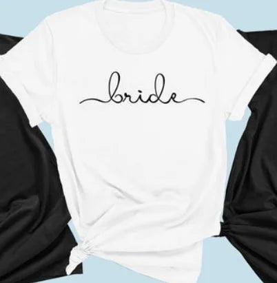 babe + bride script t-shirts - basil boutique