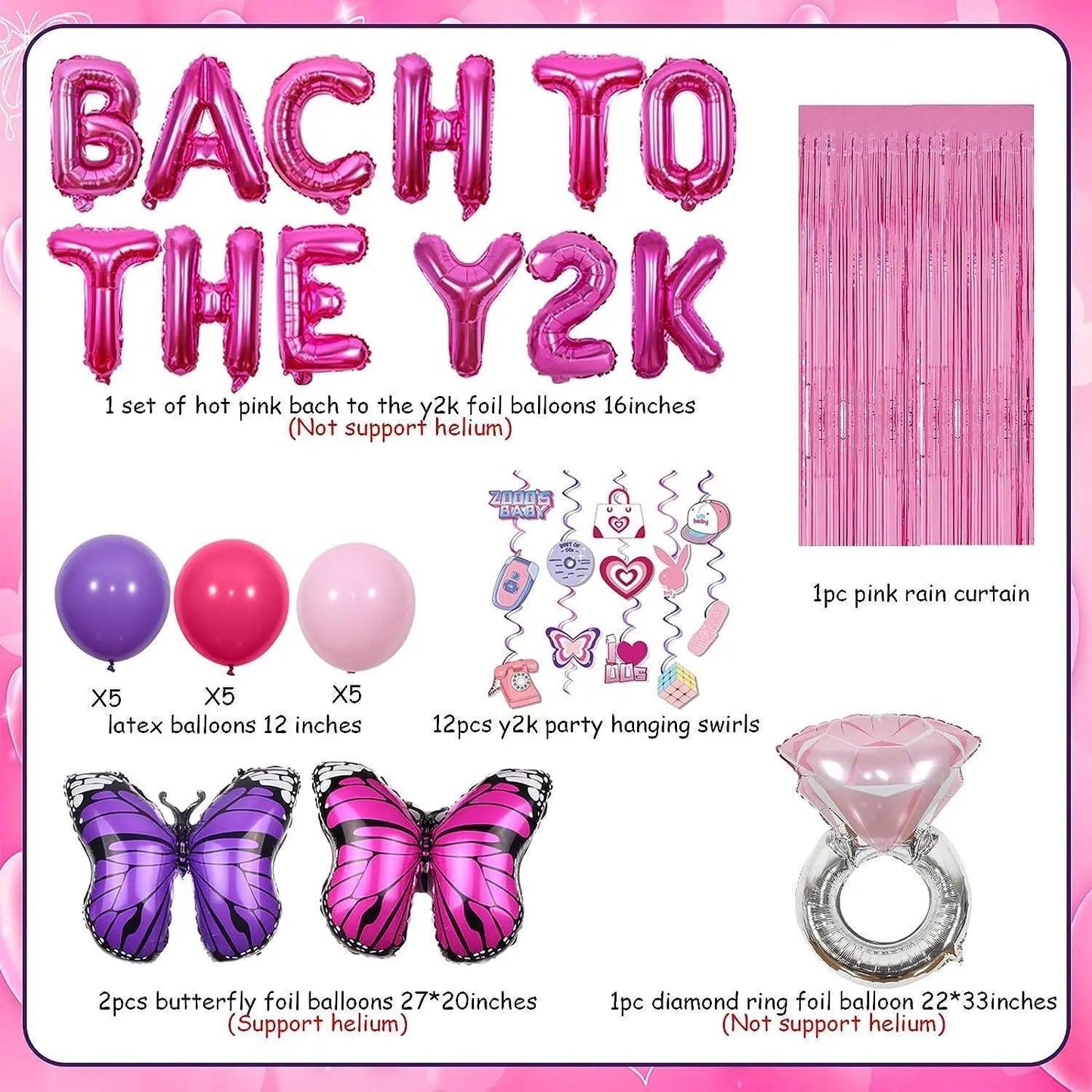 bach to the 90's decoration set - basil boutique