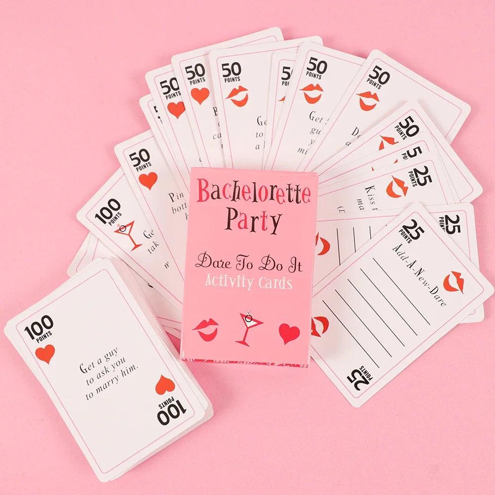 bachelorette party truth or dare card game - basil boutique