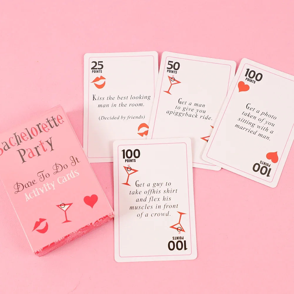 bachelorette party truth or dare card game - basil boutique