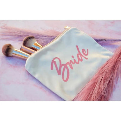 barbie bride script cosmetic bag - basil boutique