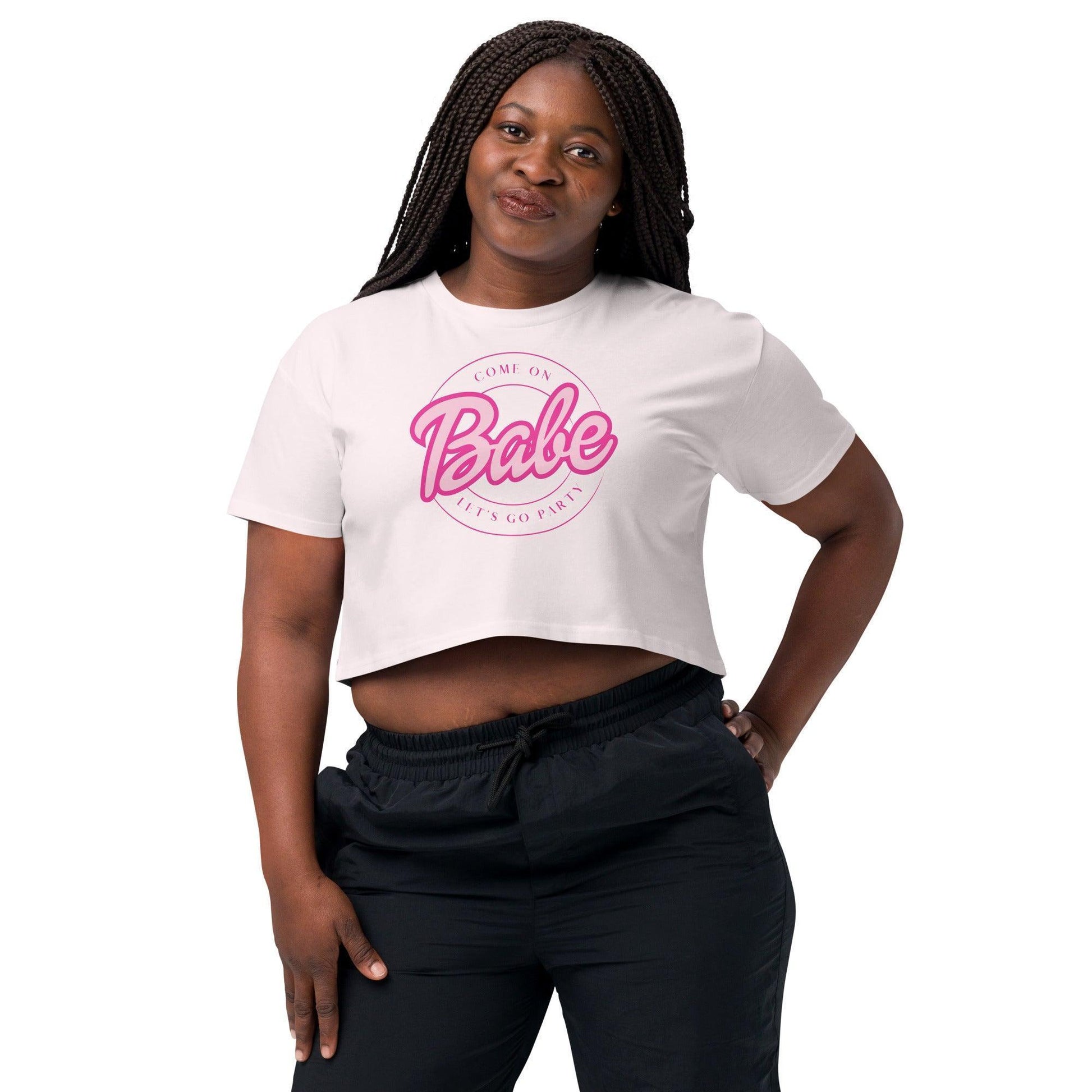 barbie party babe crop top - basil boutique