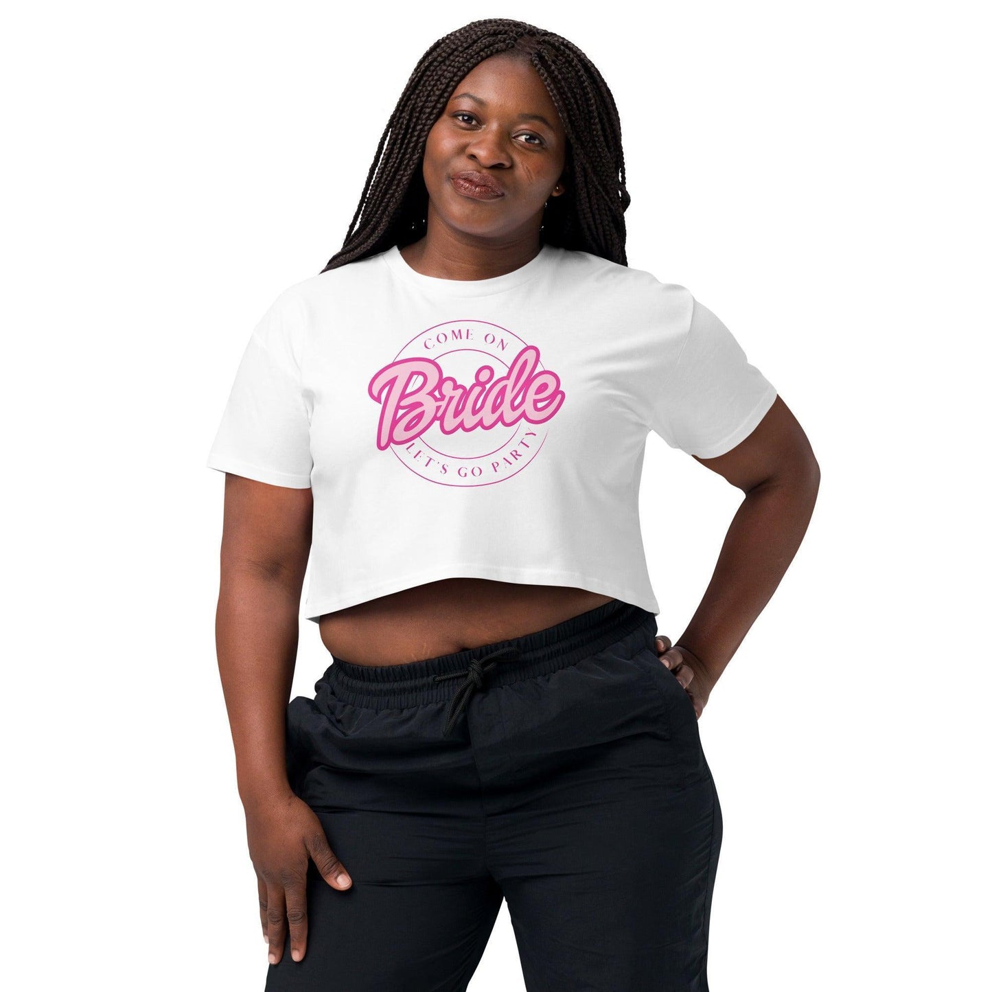 barbie party bride crop top - basil boutique