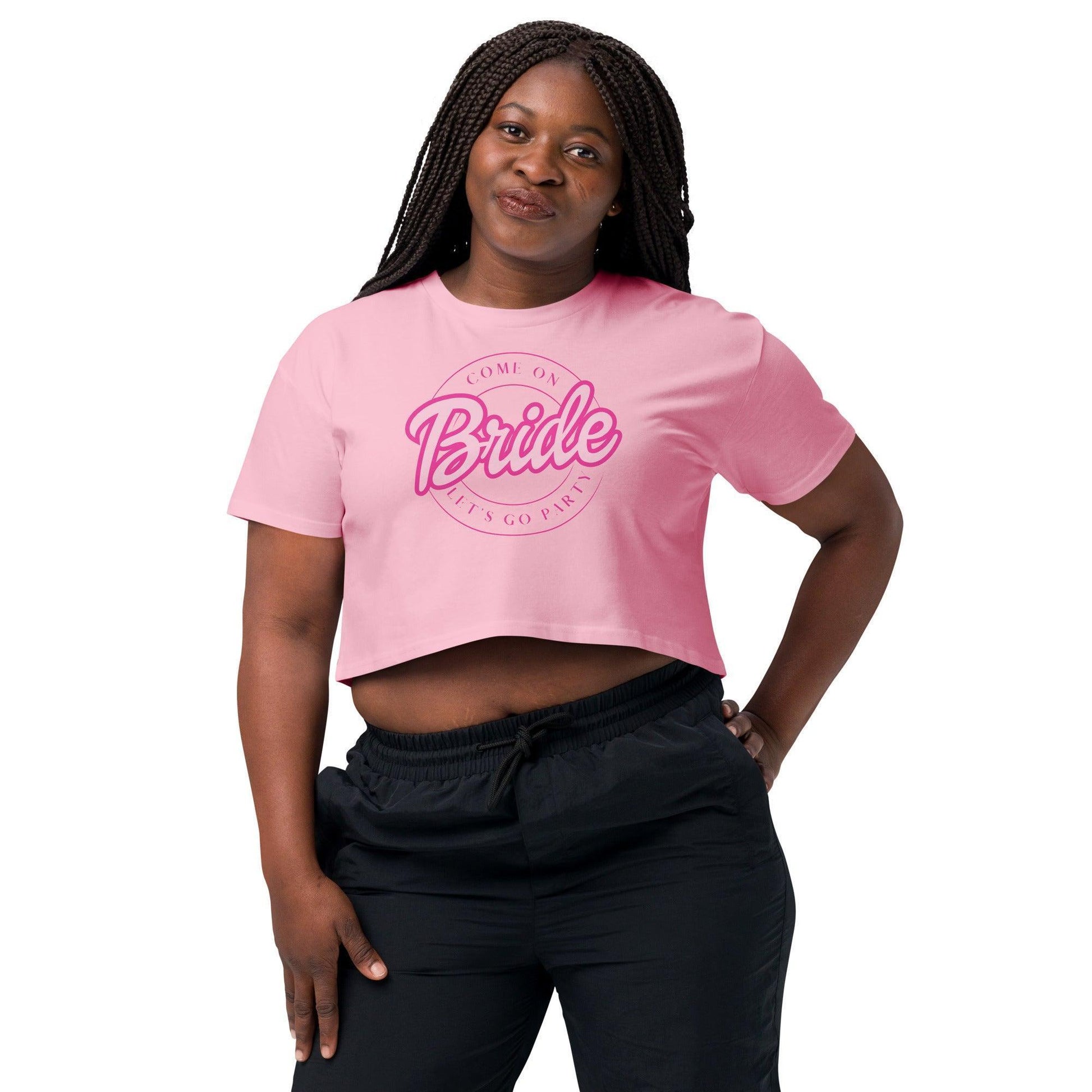 barbie party bride crop top - basil boutique