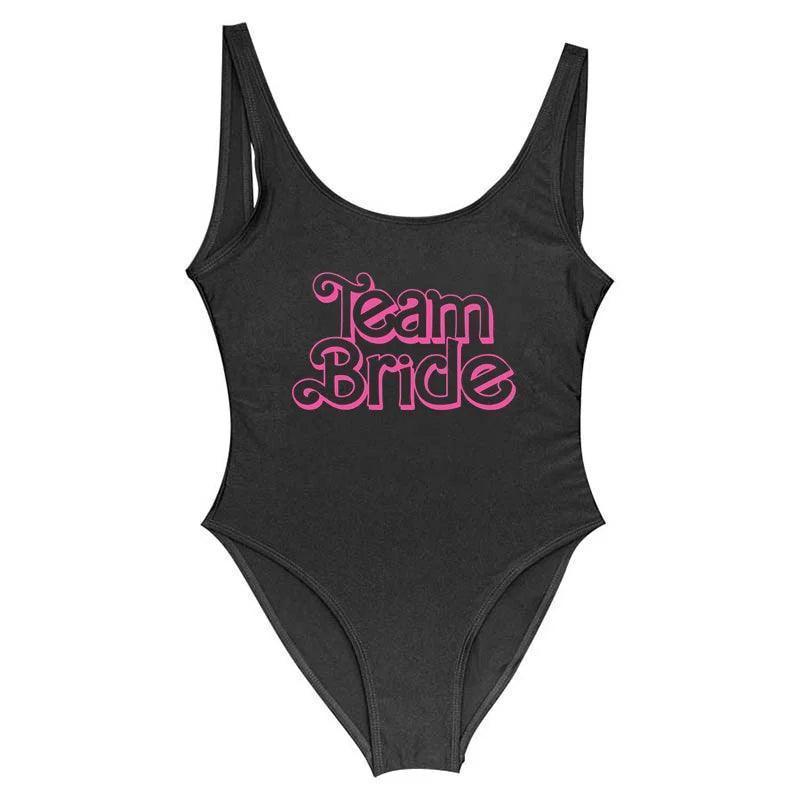 barbie team bride one-piece swimsuits - basil boutique