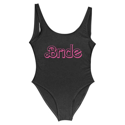 barbie team bride one-piece swimsuits - basil boutique