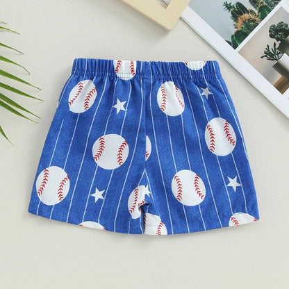 baseball kids swim trunks - basil boutique