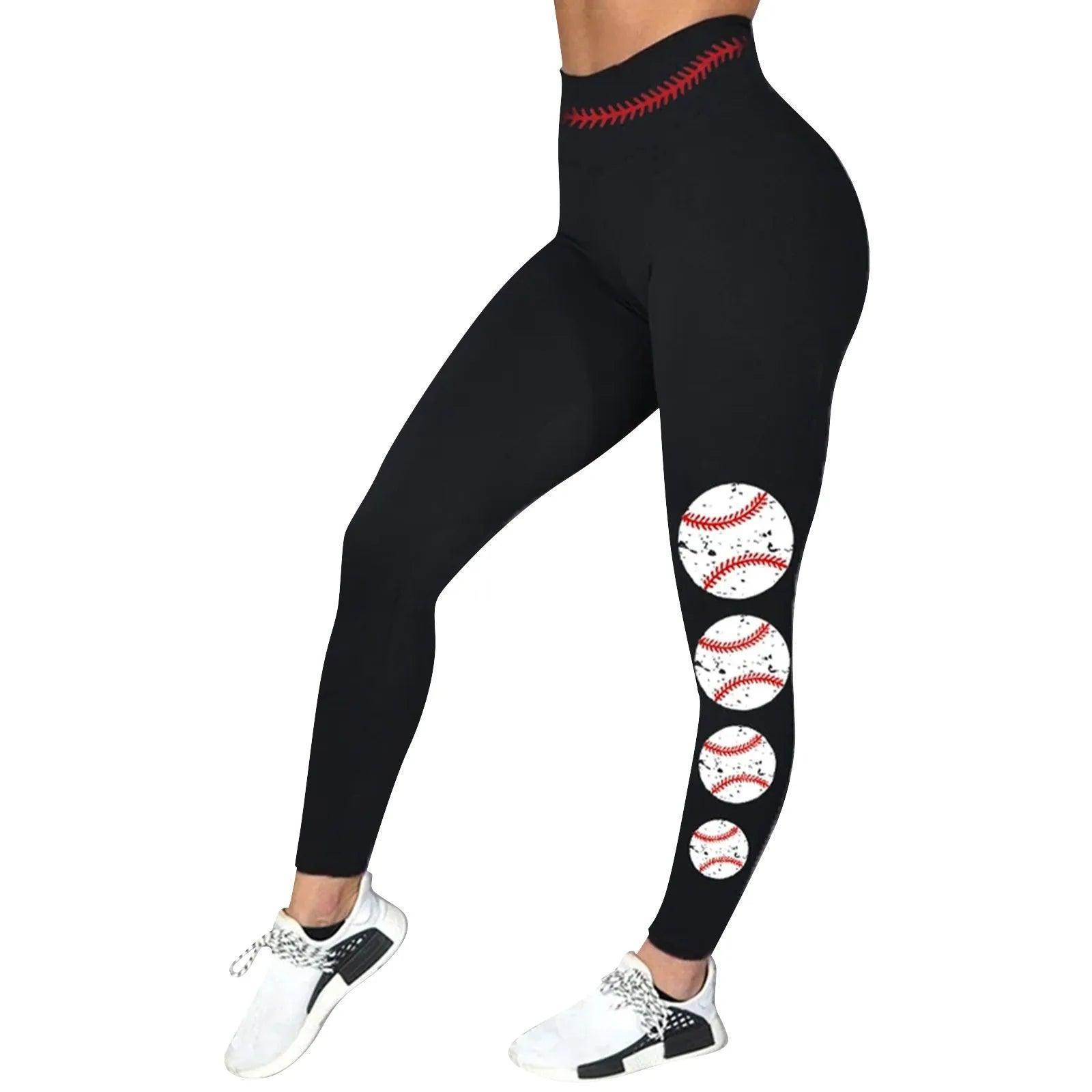 baseball mom leggings - basil boutique